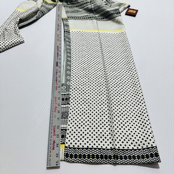 ETRO Women 44 US/8 Silk Wide Leg High Rise Aztec Ivory Gray Bandana NWT $1990 - Picture 11 of 12